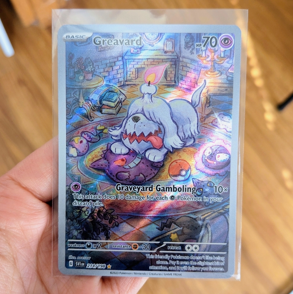 🕯️ Greavard illustration rare Pokemon Card - Scarlet & Violet Bass SV1🕯️ - Picture 3 of 5